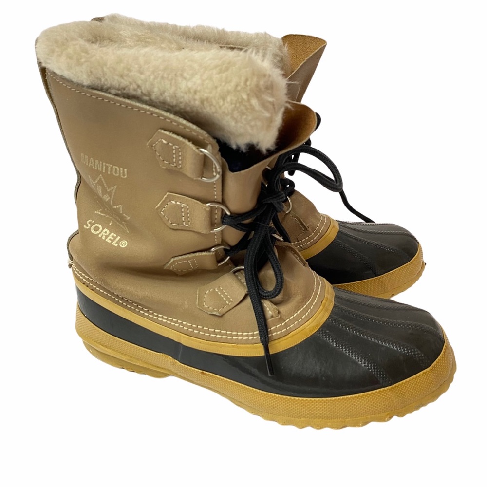 Sorel manitou lined winter duck boots